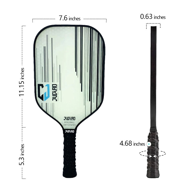 Transparent Surface New Design 16MM Pickleball Paddle - Pickleball Puns