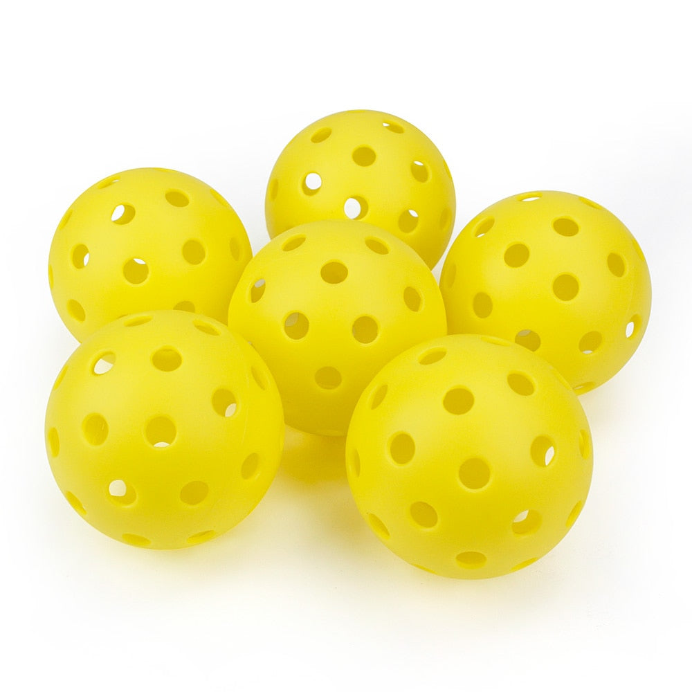 74MM Durable 40 Holes Outdoor 6/12/24Pcs Pickleballs - Pickleball Puns