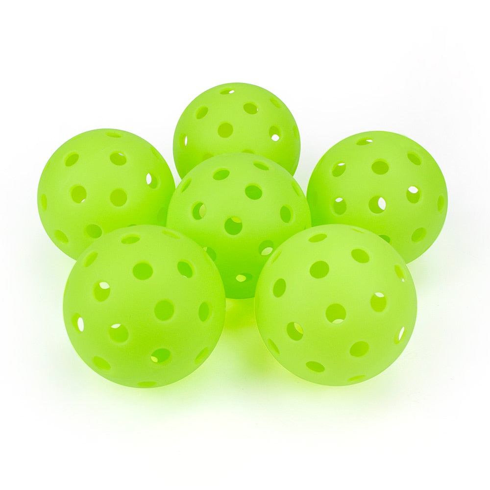 74MM Durable 40 Holes Outdoor 6/12/24Pcs Pickleballs - Pickleball Puns