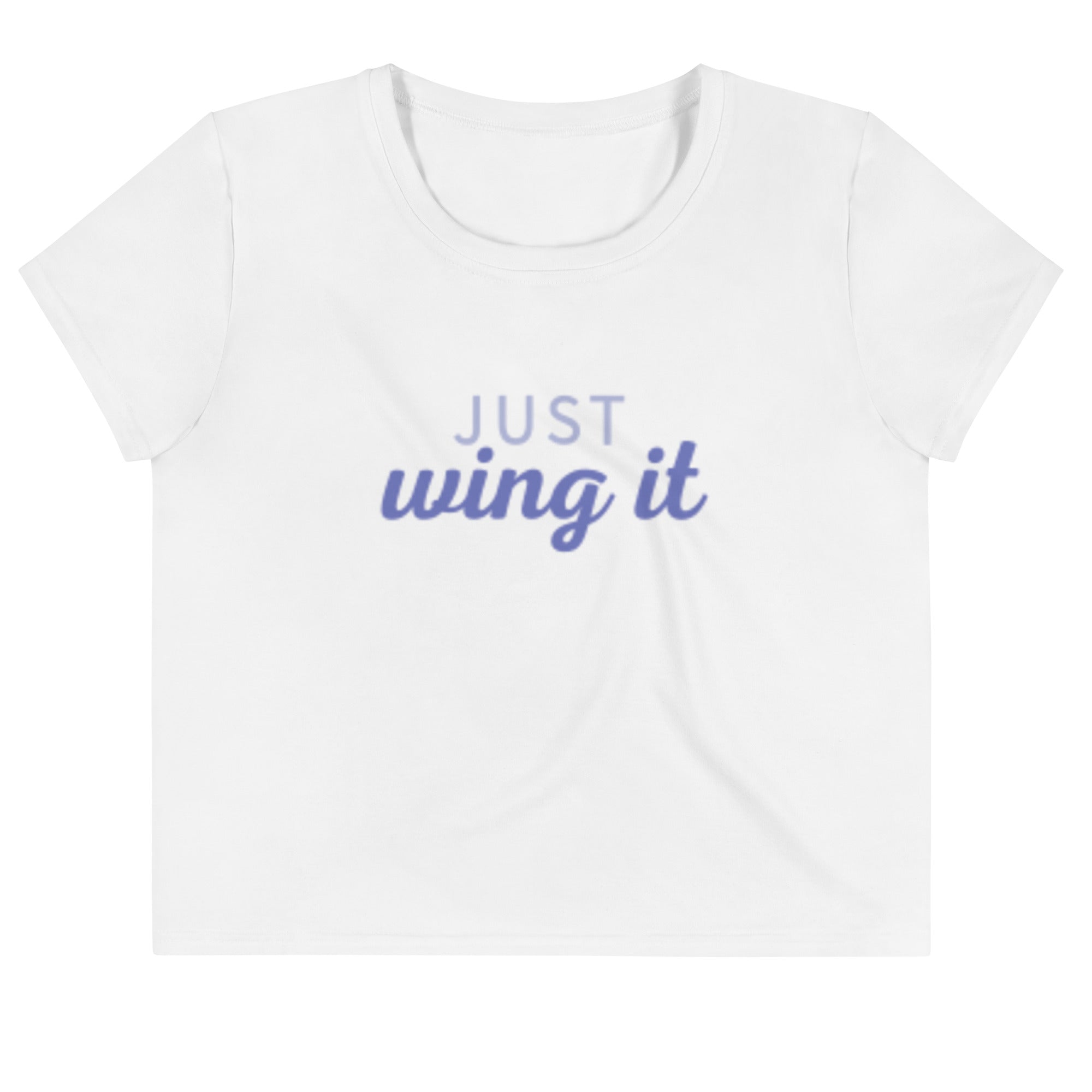 Just Wing It - Women's Crop Tee - Pickleball Puns