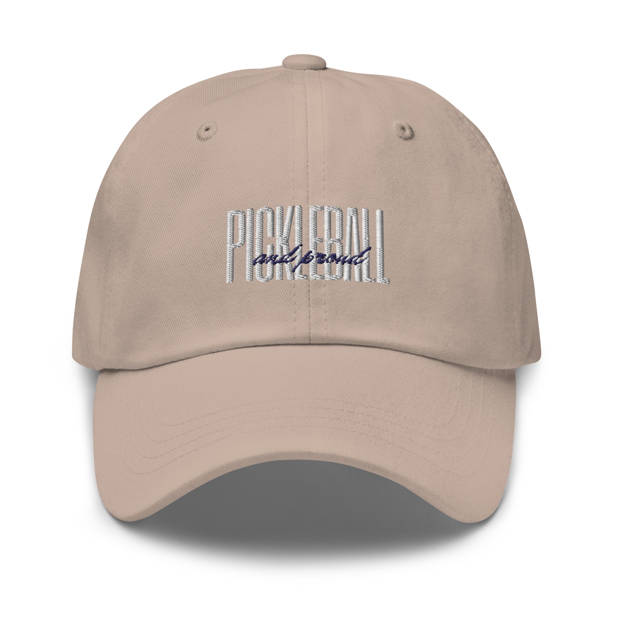 Pickleball and Proud - Sports Cap - Adjustable Strap with Buckle - Pickleball Puns