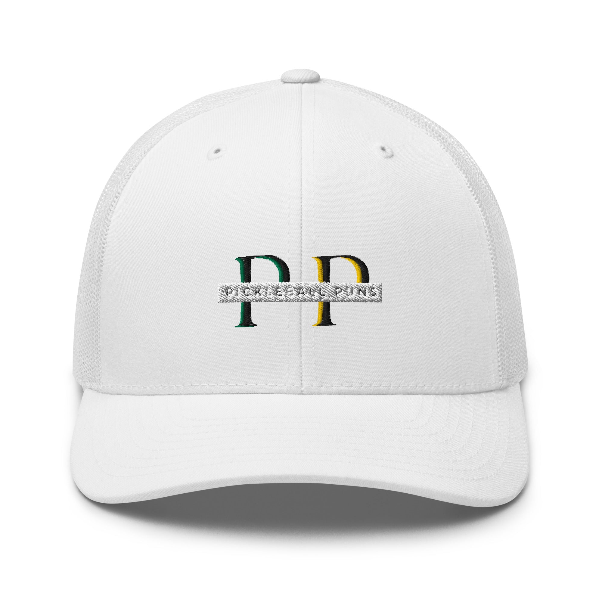 Pickleball Puns Logo Classy - Performance Cap - Mesh Back - Pickleball Puns