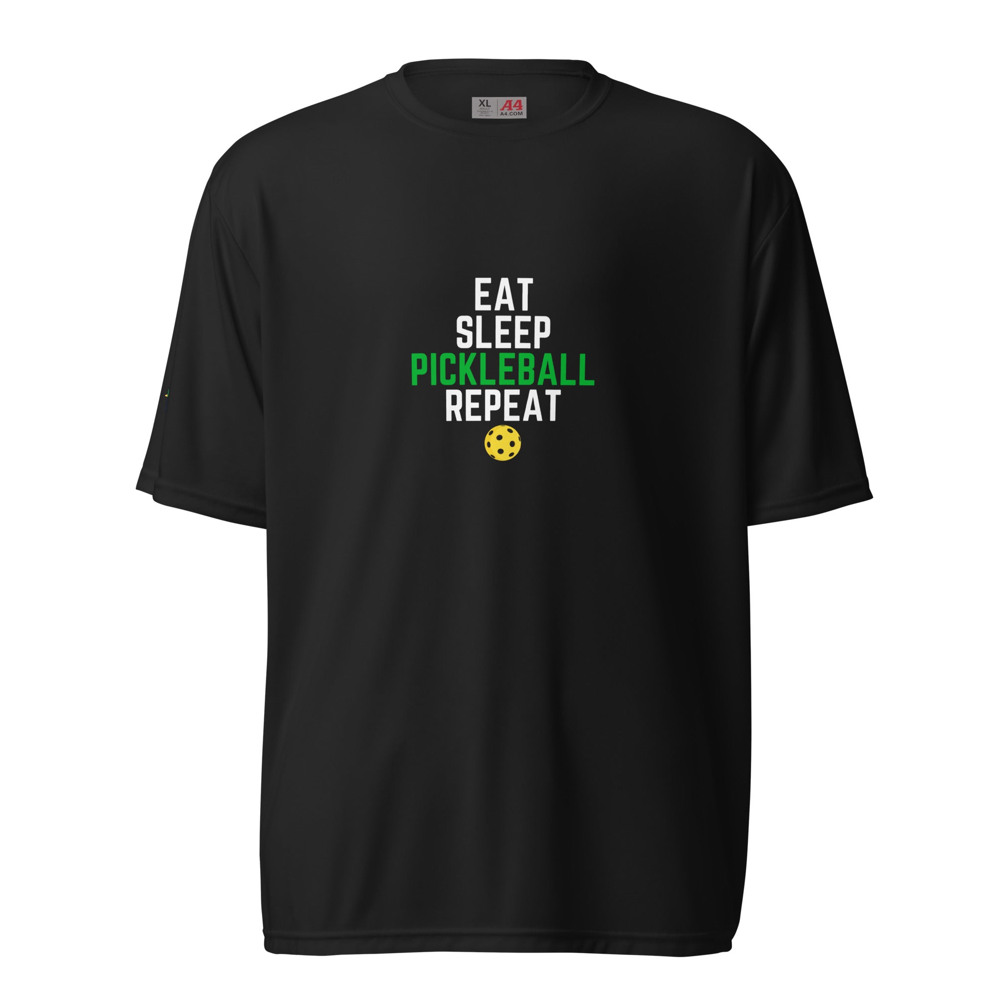 Eat Sleep Pickleball Repeat - Men's Performance Crew Neck T-Shirt - Pickleball Puns