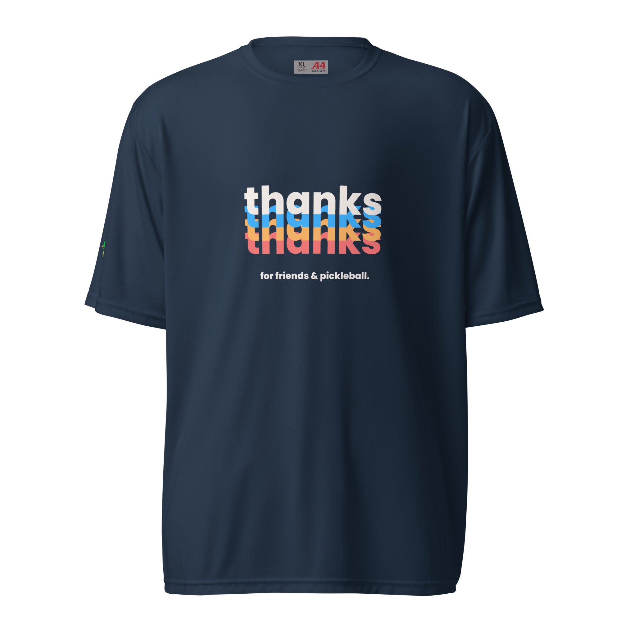 Thanks for Friends & Pickleball - Men's Performance Crew Neck T-Shirt - Pickleball Puns