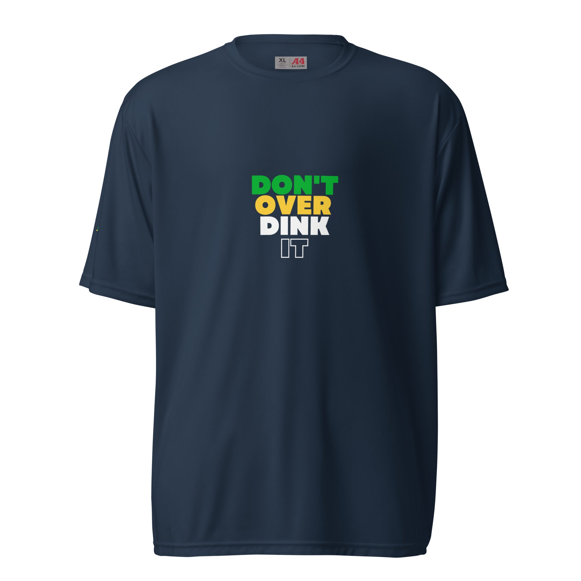 Don't Over Dink It - Men's Performance Crew Neck T-Shirt - Pickleball Puns