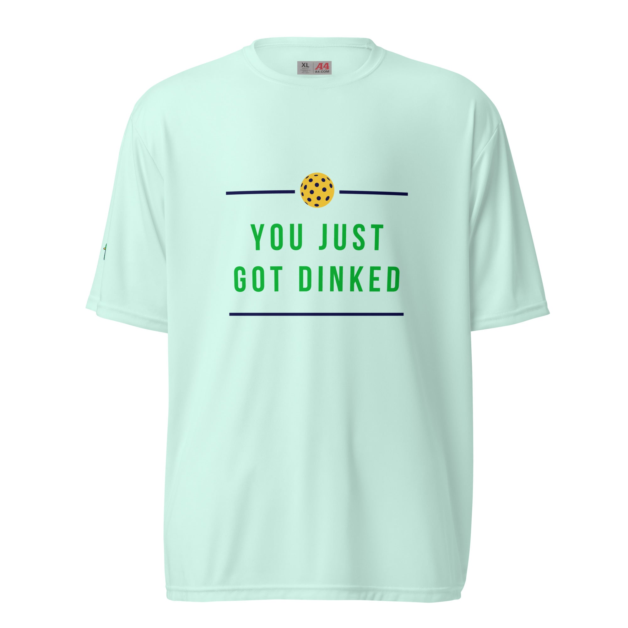 You Just Got Dinked - Men's Performance Crew Neck T-Shirt - Light Colors - Pickleball Puns